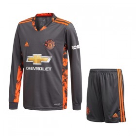 Fußballtrikots Manchester United Torwart Kinder 2020-2021 Langarm Heimtrikotsatz kaufen